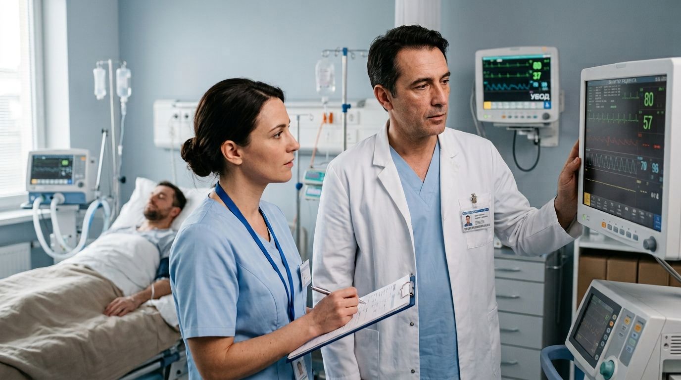 Процедура УБОД врачи проверяют состояние пациента